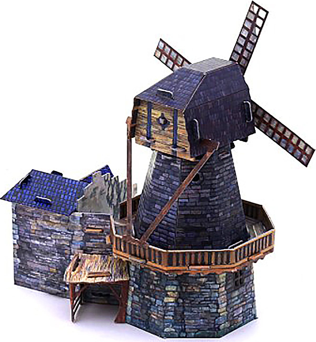 3D Puzzle KARTONMODELLBAU Papier Modell Geschenk Idee Spielzeug Windmühle Neu
